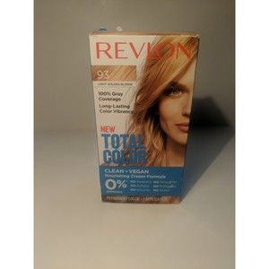 REVLON Total Color Clean Vegan Hair Dye Formula 93 Light Golden Blonde FREE SHIP